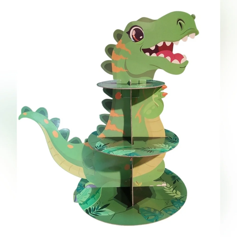 Dinosaur Cupcake Tower & Dinosaur Train Banner